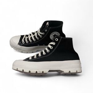 Converse womens black Chuck Taylor All Star Lugged High-Top platform Sneaker
